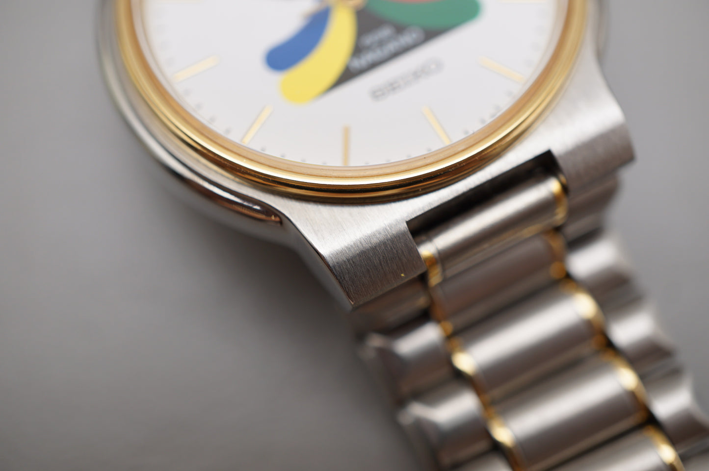 Vintage 1998 Seiko 5P31-6A50 Nagano Olympics Hospitality Two Tone Quartz Watch