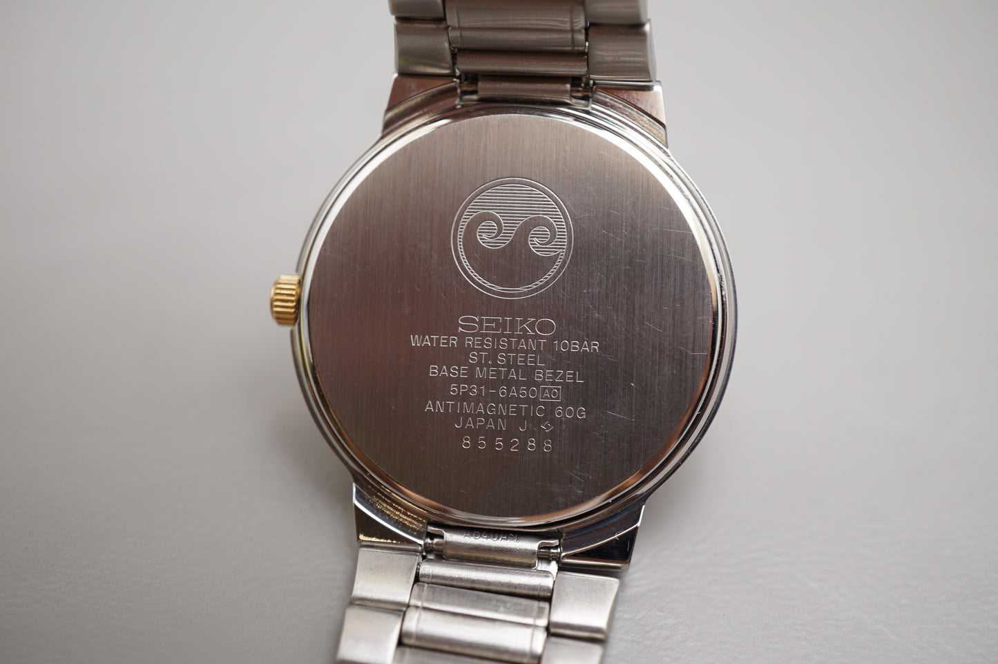 Vintage 1998 Seiko 5P31-6A50 Nagano Olympics Hospitality Two Tone Quartz Watch