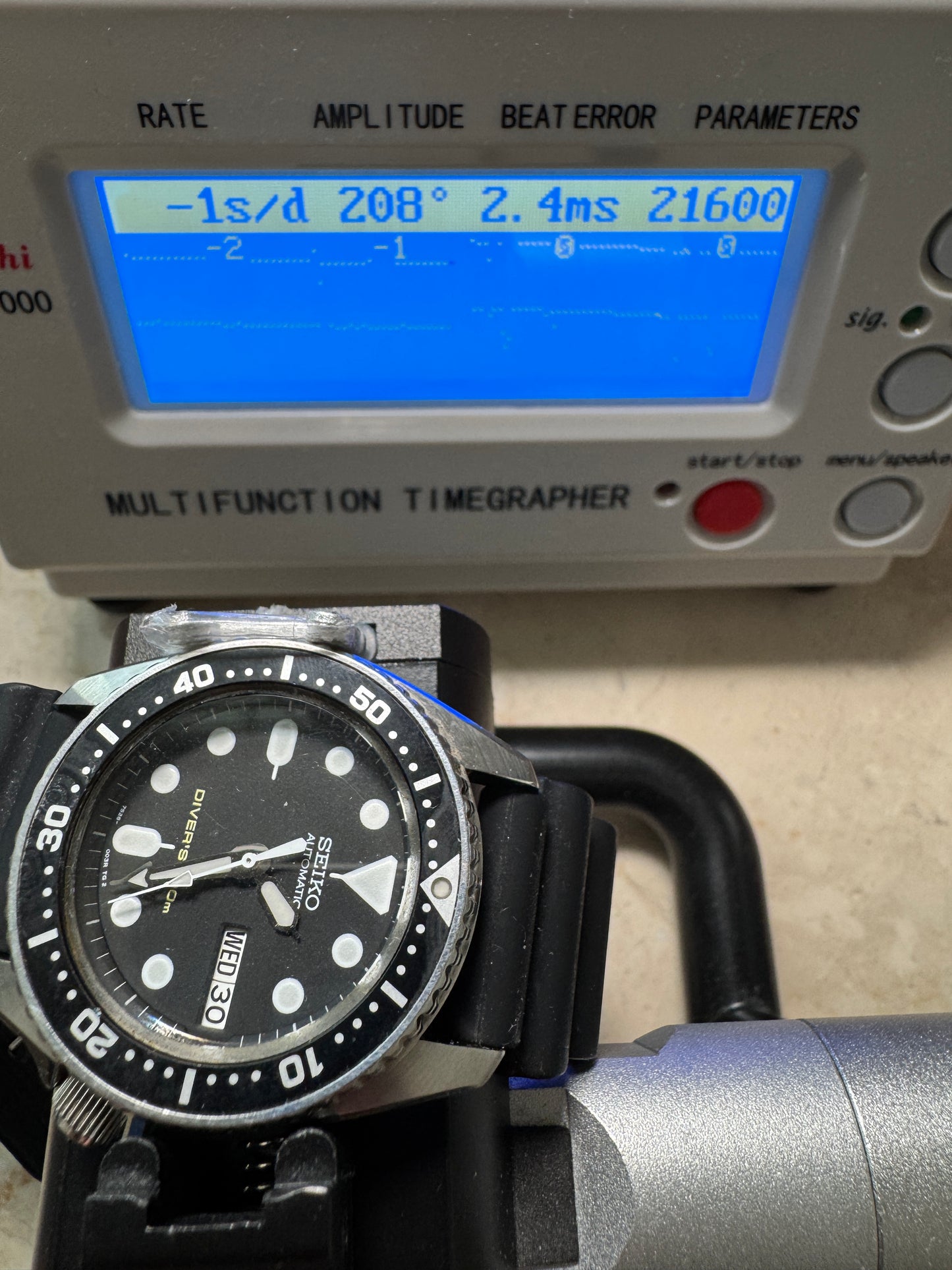 Seiko SKX013 7S26 Black Dial Divers 200M Automatic Watch Original Condition