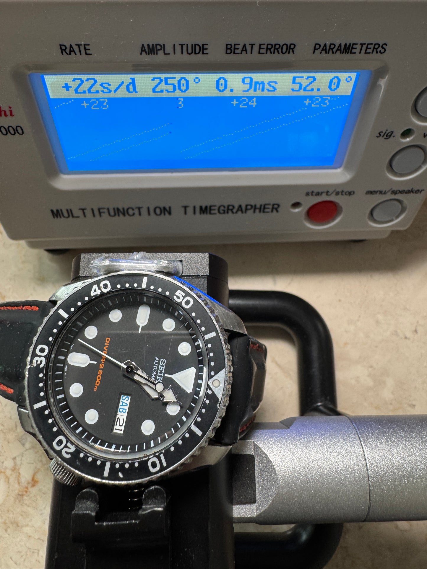 Seiko SKX007 7S26 Black Dial Divers 200M Automatic Watch Original Condition