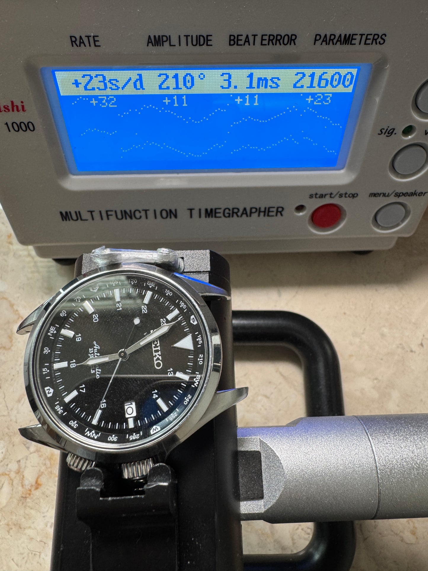 Seiko SARG003 6R15 Rare Black Dial Alpinist Automatic Watch