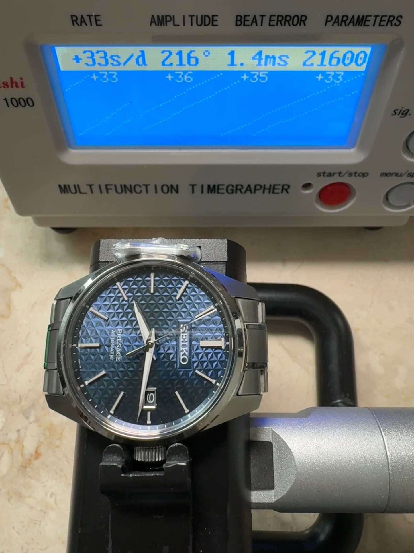 Seiko Presage SARX077 6R35 Sharp Edged Blue Dial Automatic Watch