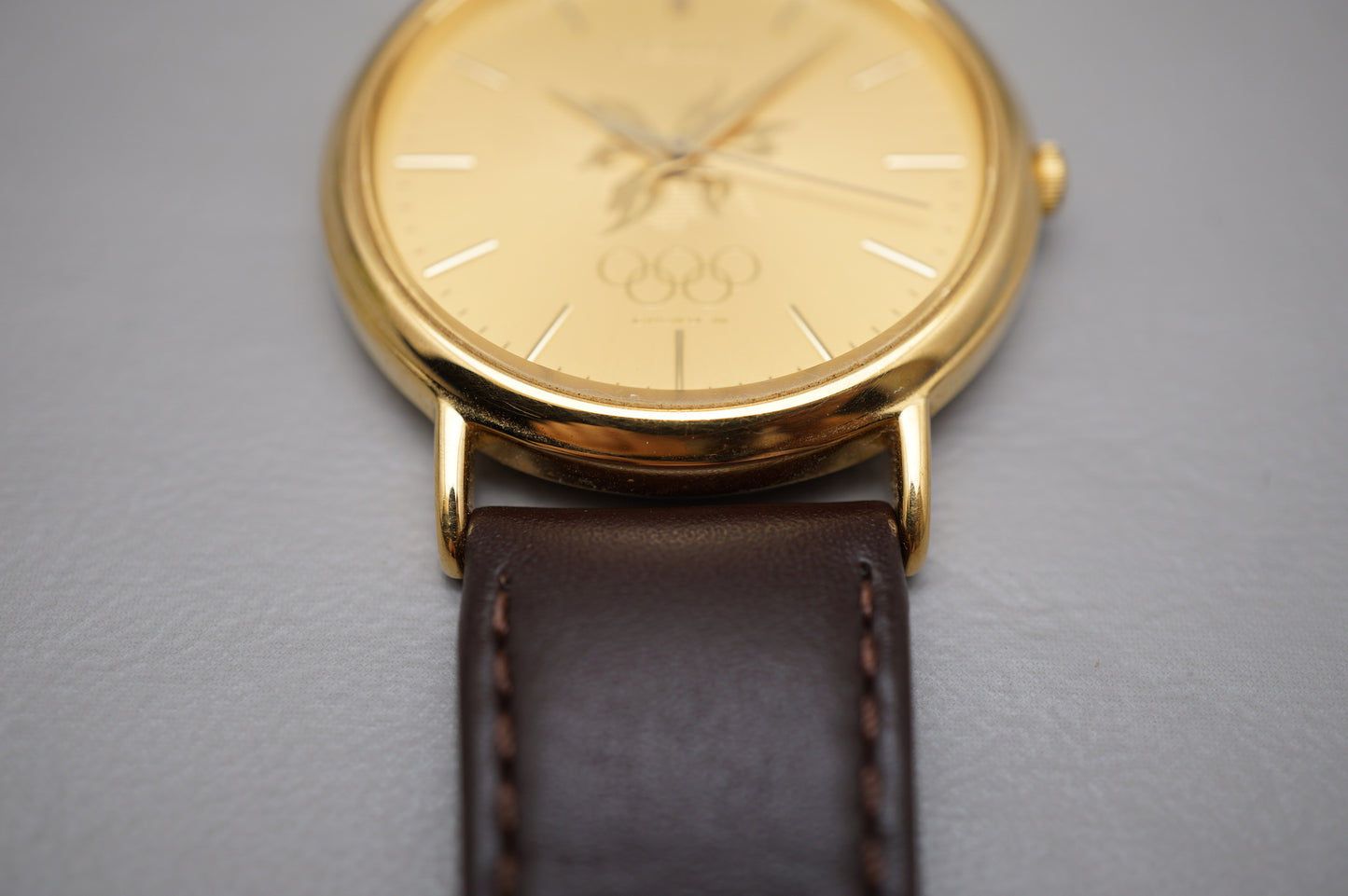 Vintage Seiko 7N21-8A00 Gold Tone 1998 Nagano Olympics Quartz Watch