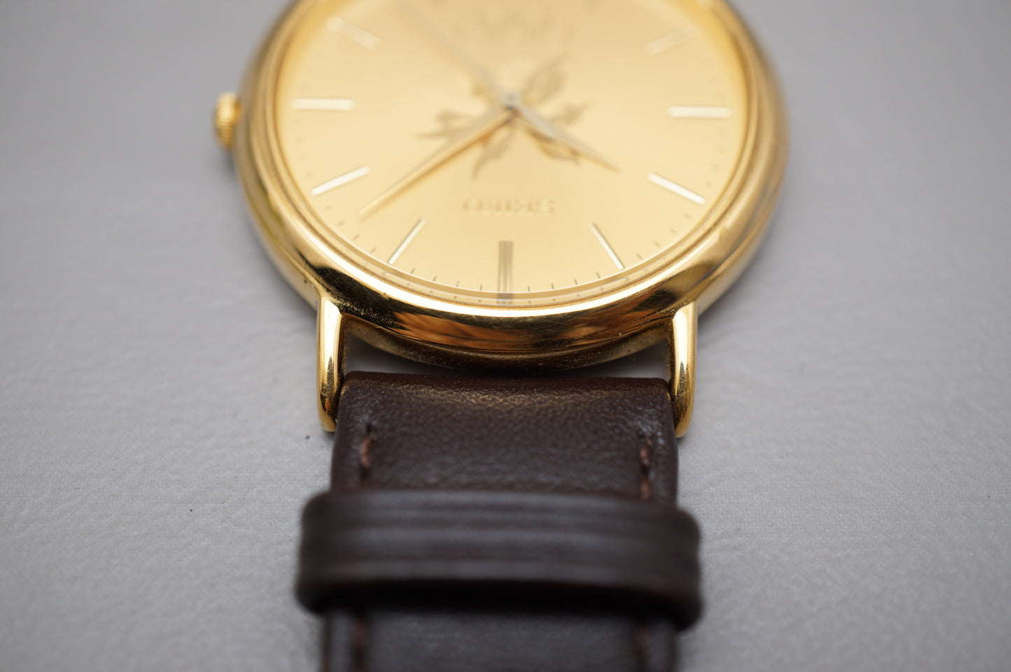Vintage Seiko 7N21-8A00 Gold Tone 1998 Nagano Olympics Quartz Watch