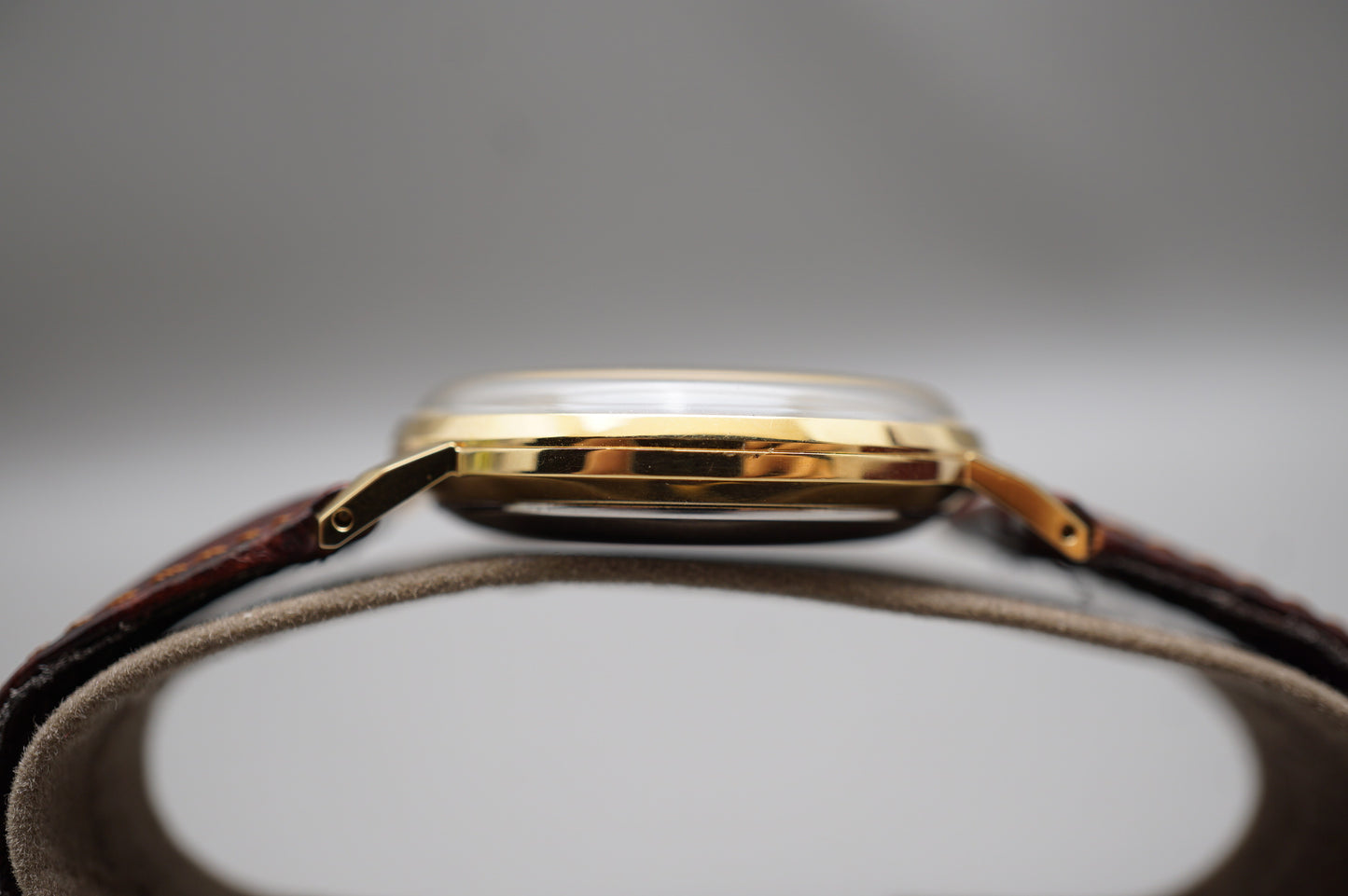 Vintage Orient Star WZ0041NW Gold Tone Dynamic White Dial 33mm Mechanical Watch