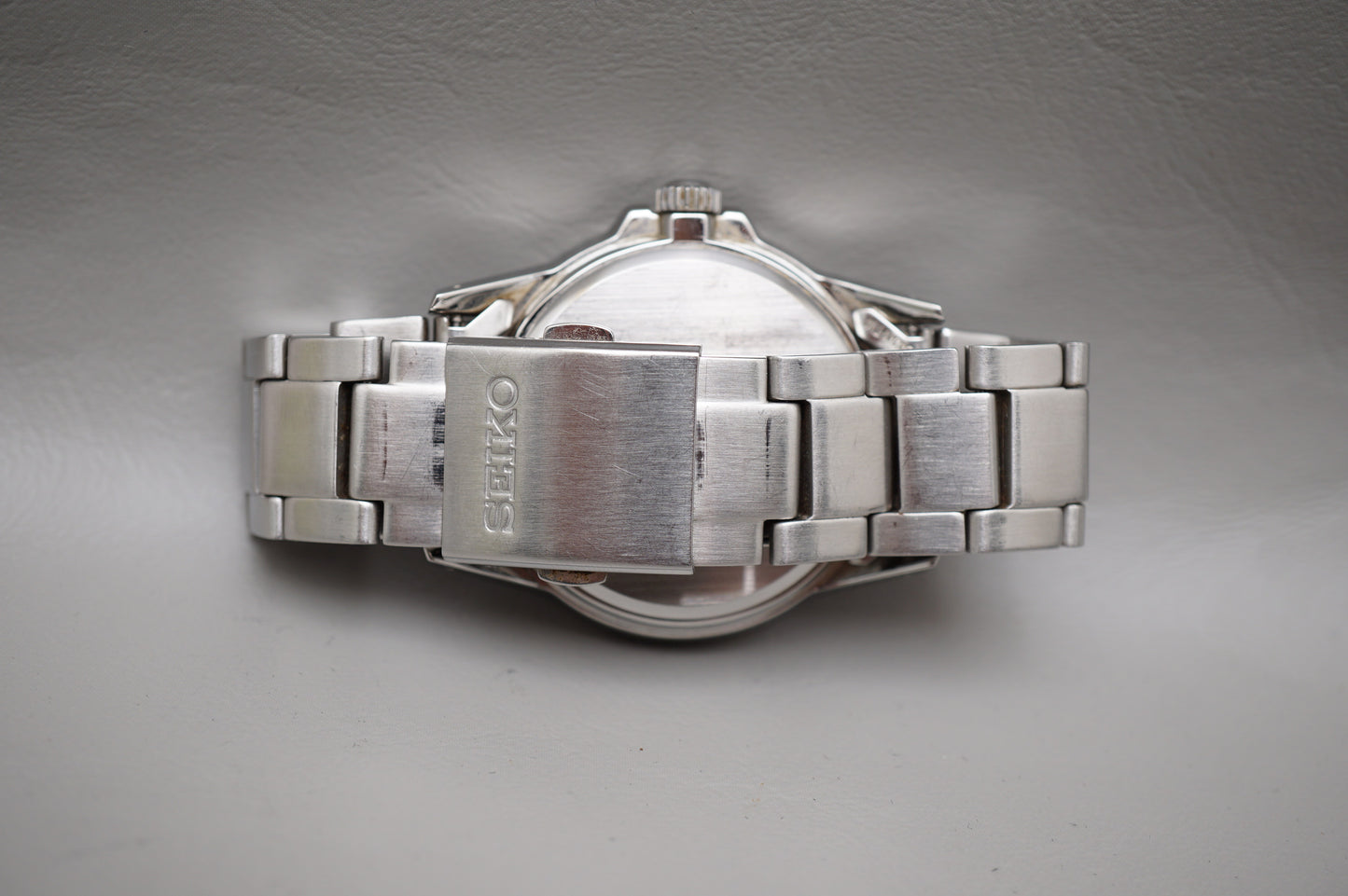 Seiko Spirit SBPV011 V14J Black Dial Day Date Solar Quartz Watch
