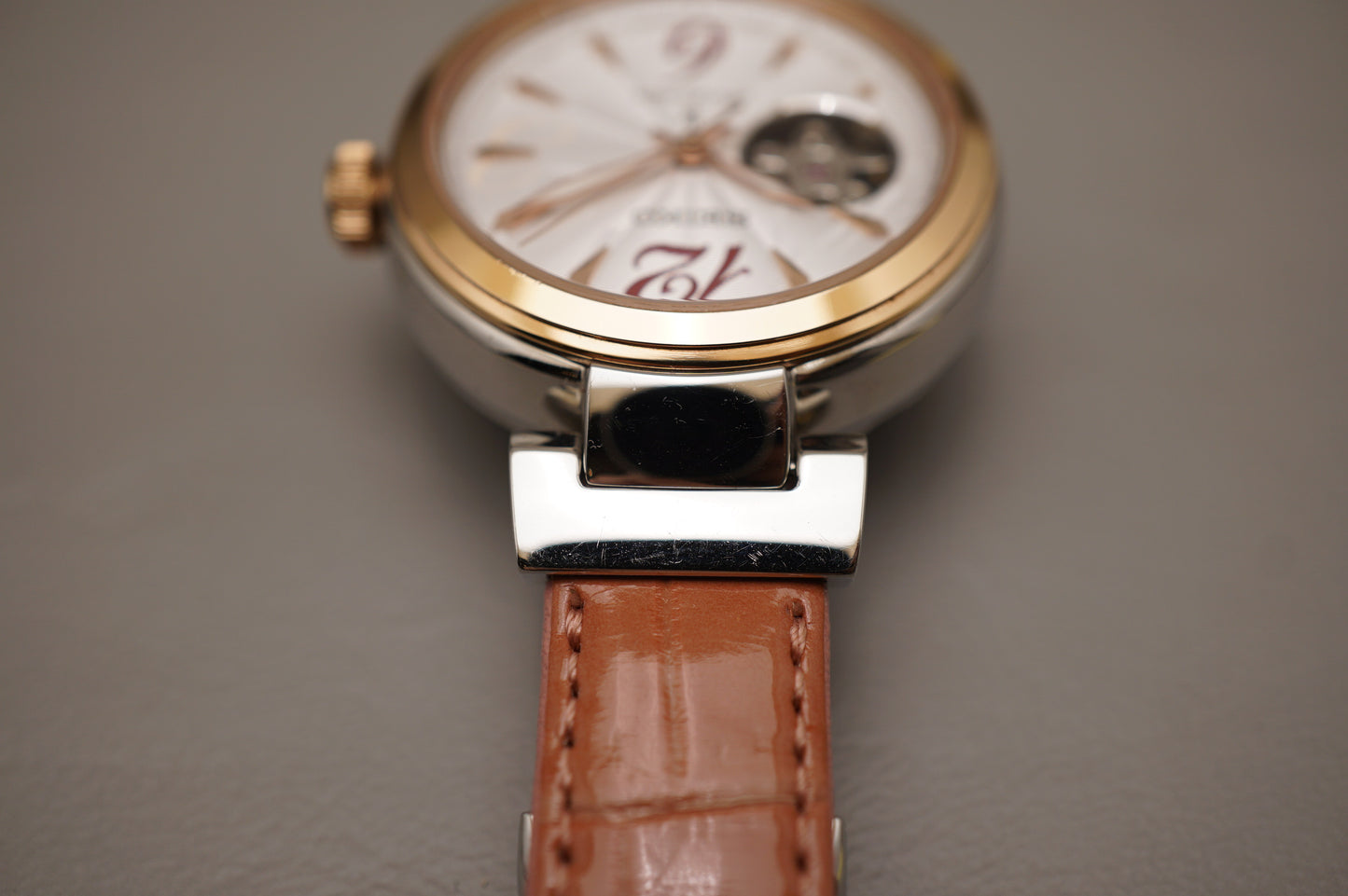 Seiko Lukia SSVM048 4R38 Rose Gold Two Tone Open Heart Ladies Automatic Watch