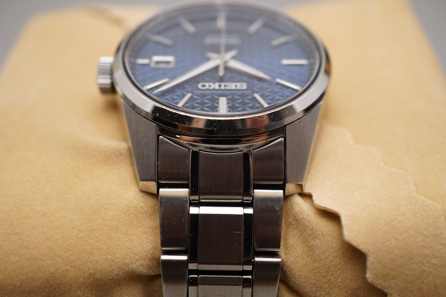 Seiko Presage SARX077 6R35 Sharp Edged Blue Dial Automatic Watch