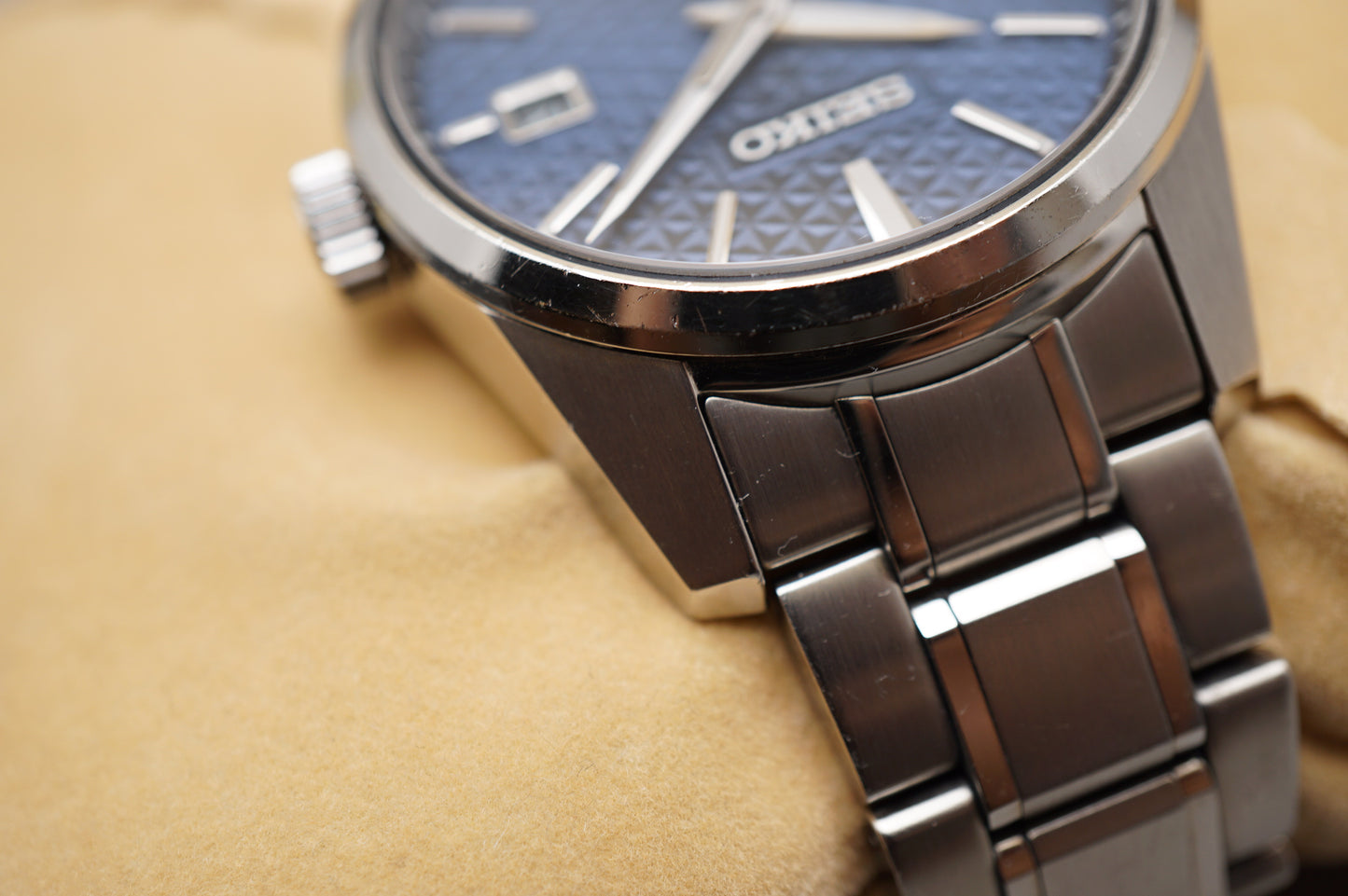 Seiko Presage SARX077 6R35 Sharp Edged Blue Dial Automatic Watch
