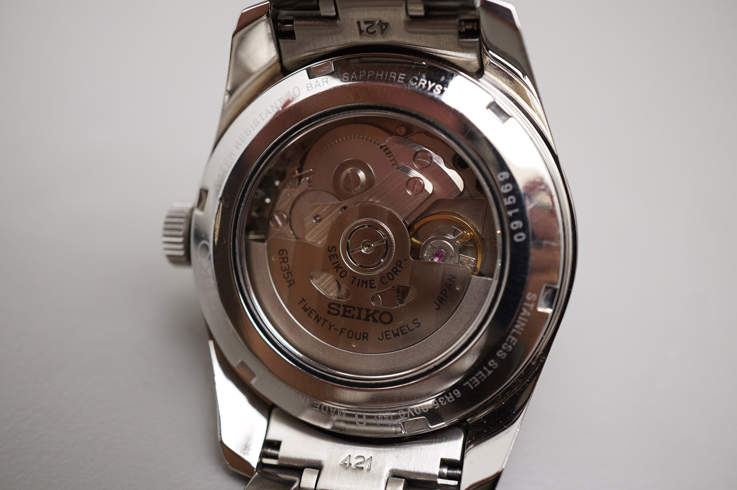 Seiko Presage SARX077 6R35 Sharp Edged Blue Dial Automatic Watch