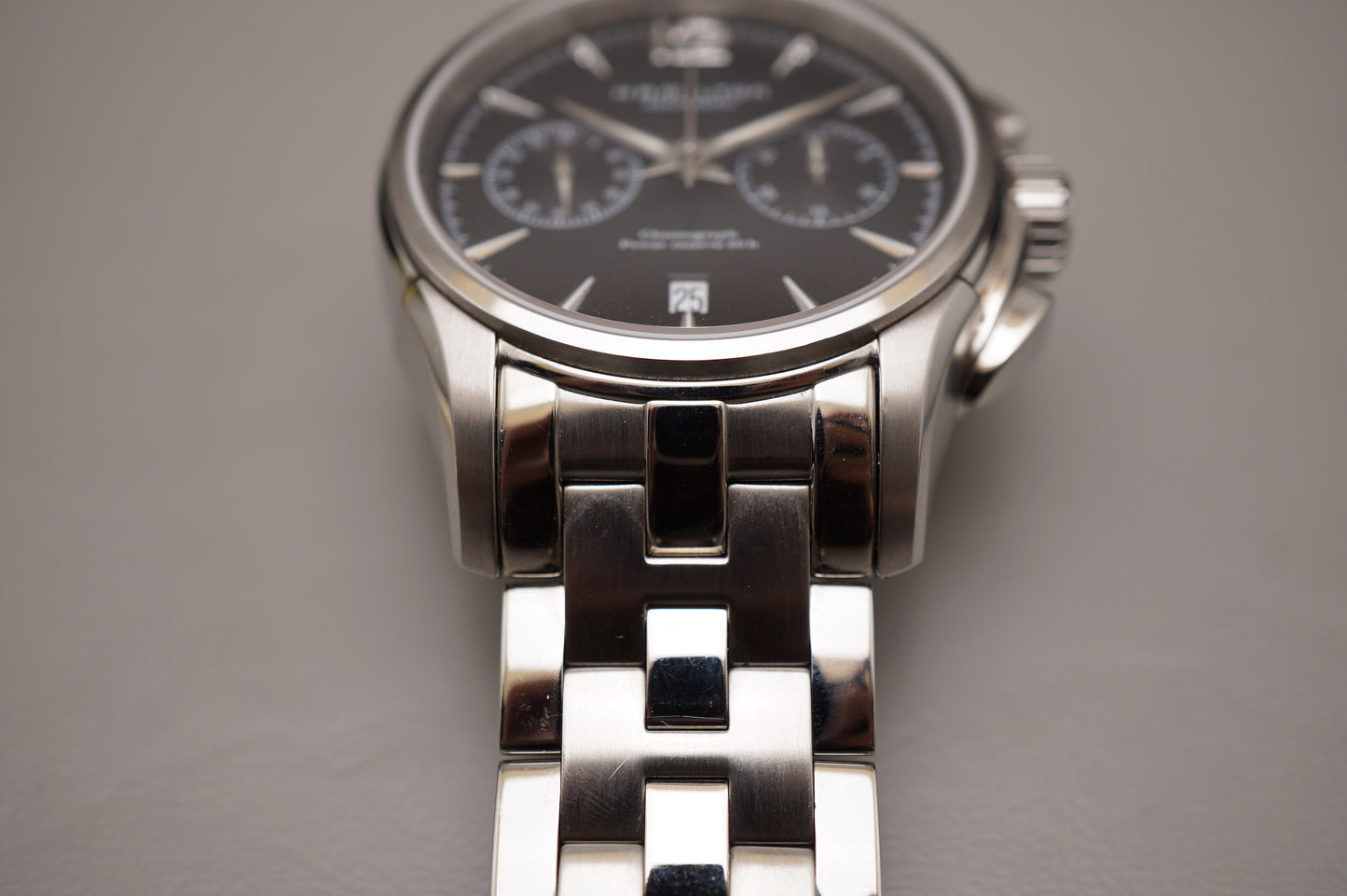 Hamilton Jazzmaster H32606735 Black Dial Automatic Chronograph Watch Swiss