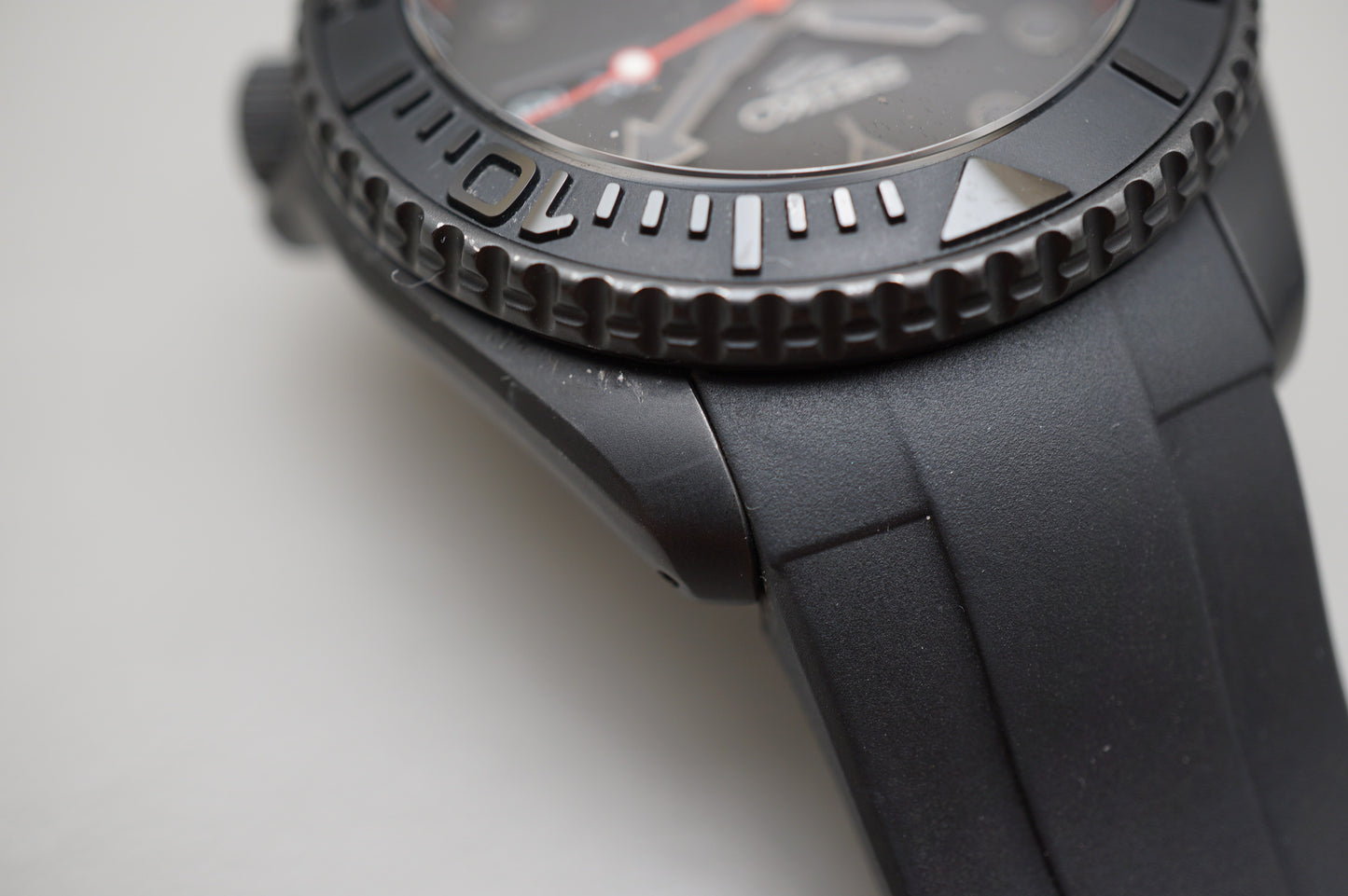 Seiko 5 Sports SBSA025 4R36 Blackout Street Style Automatic Watch Custom Mod