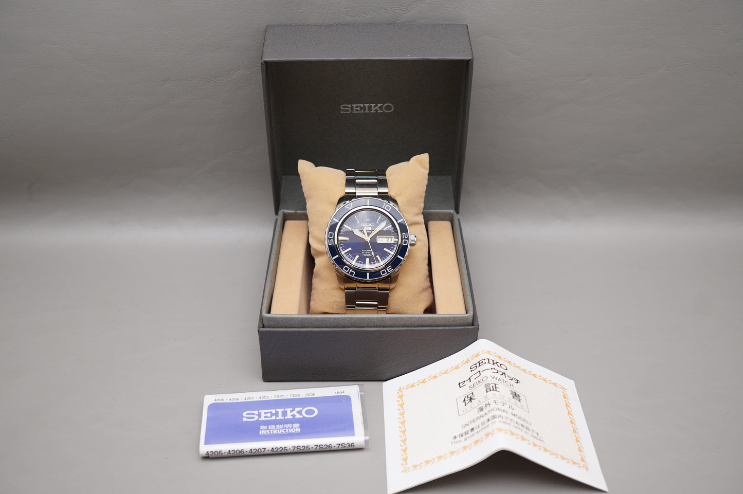 Seiko 5 Sports SNZH53J1 7S36 Fifty Five Fathoms Blue Dial Automatic Watch
