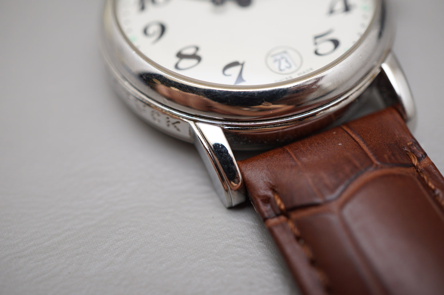 Montblanc Meisterstuck 7042 Guilloche White Dial Automatic Swiss Watch