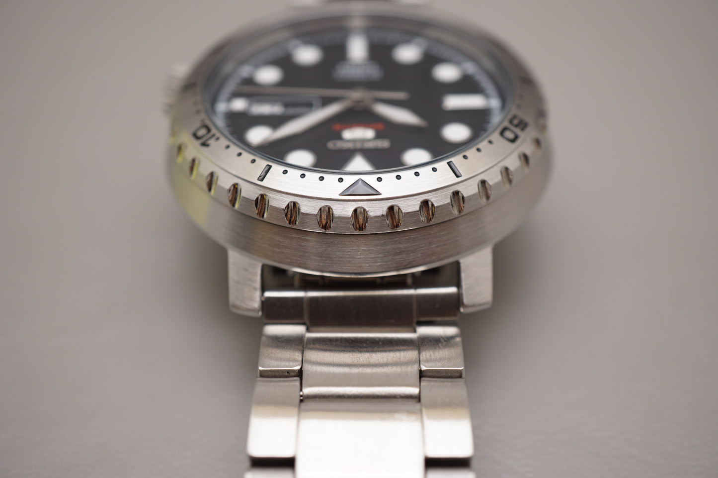 Seiko 5 Sports SRPC61J1 4R36 Bottle Cap Black 100M Automatic Watch Japan Made