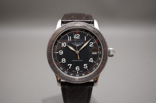 Longines L2.611.4 Swissair GMT World Timer Avigation Swiss Automatic Watch