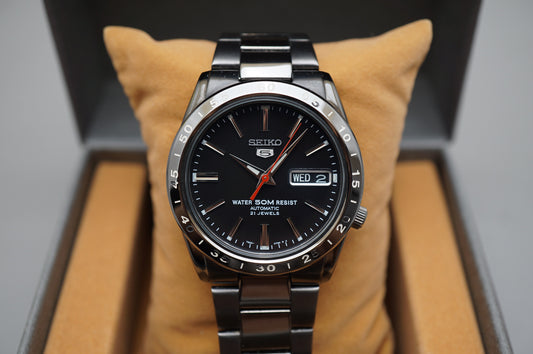Seiko 5 Sports SZEN008 7S26 Black Dial Japan Made Automatic Watch Needs Repair