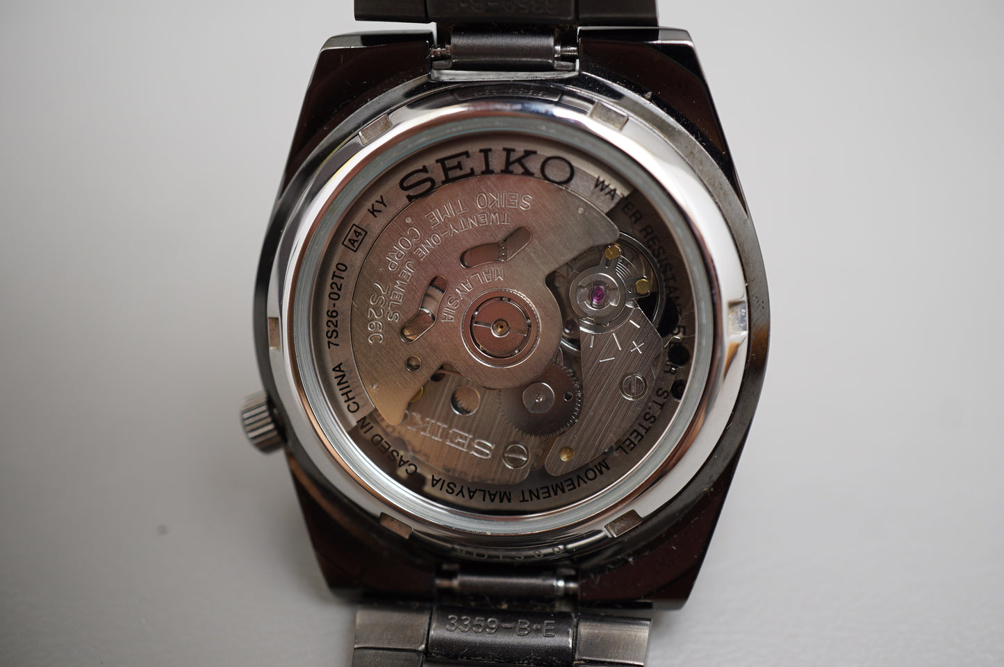 Seiko 5 Sports SZEN008 7S26 Black Dial Japan Made Automatic Watch Needs Repair