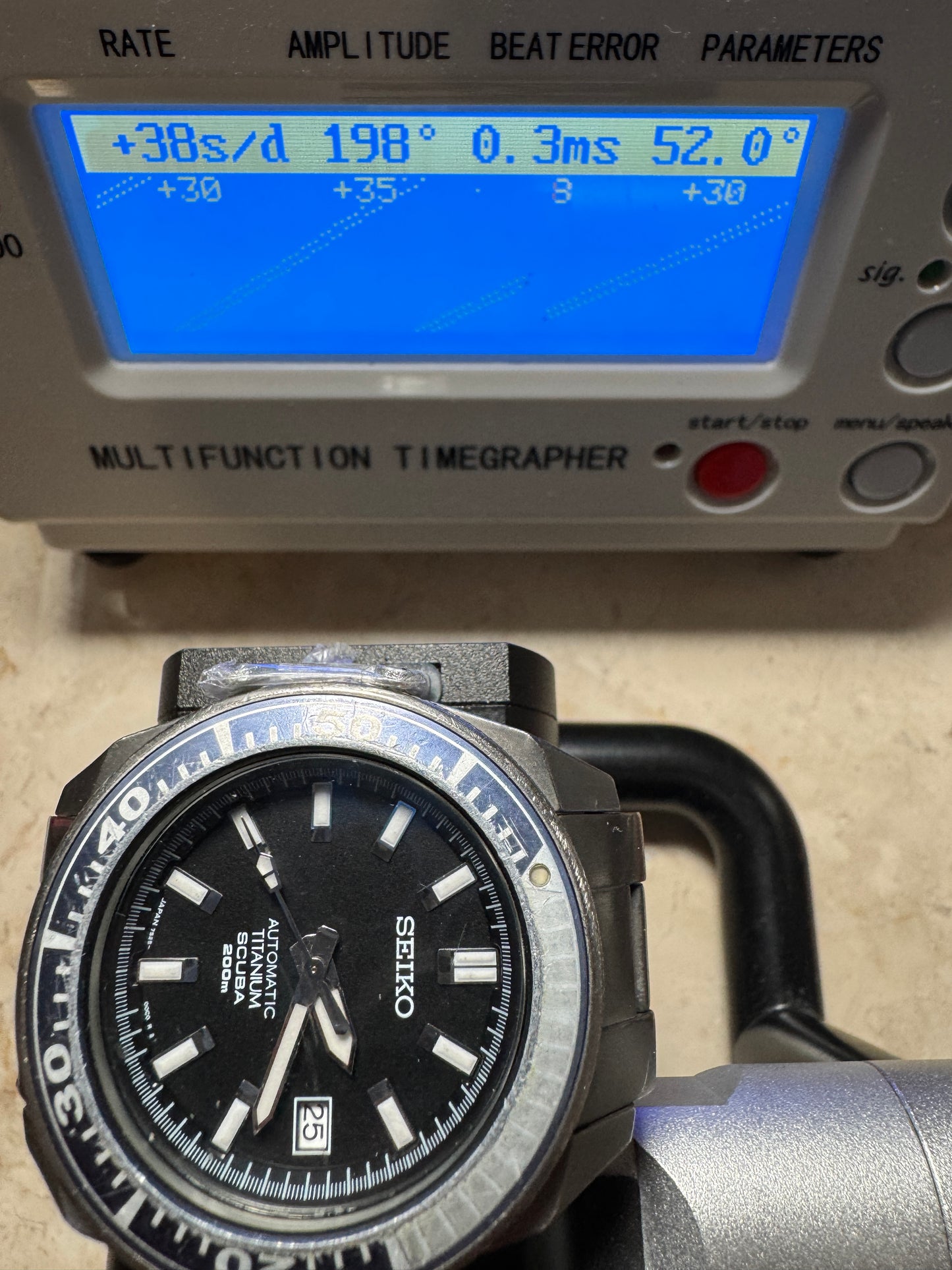 Seiko Prospex SBDA001 7S25 Black Dial Titanium First Samurai Automatic Watch