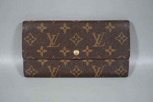 Louis Vuitton M61725 Monogram Porte Monnaie Credit Long Wallet