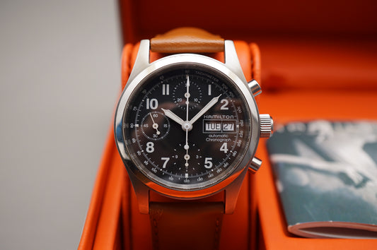 Hamilton Khaki Field H71416533 Black Dial 38mm Automatic Chronograph Swiss Watch