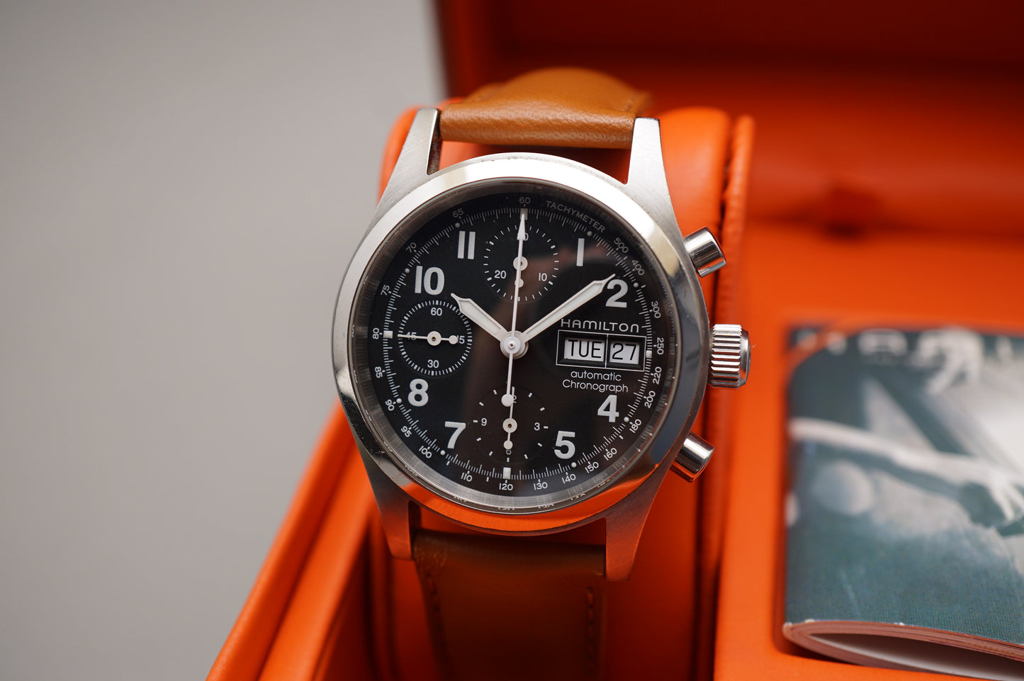 Hamilton Khaki Field H71416533 Black Dial 38mm Automatic Chronograph Swiss Watch