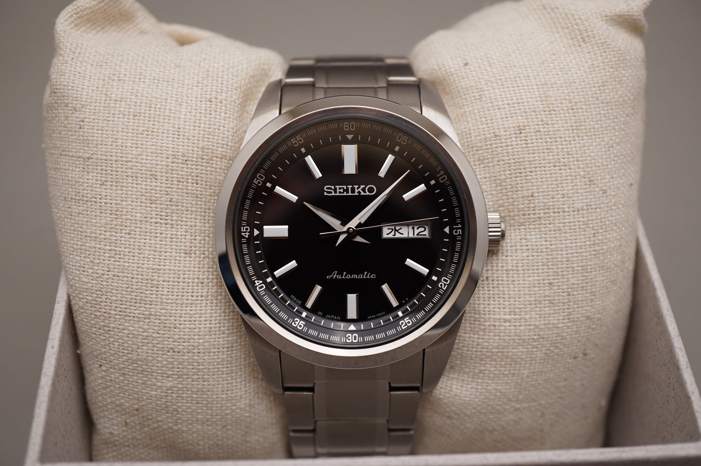 Seiko Selection SARV003 4R36 Black Dial JDM Automatic Watch