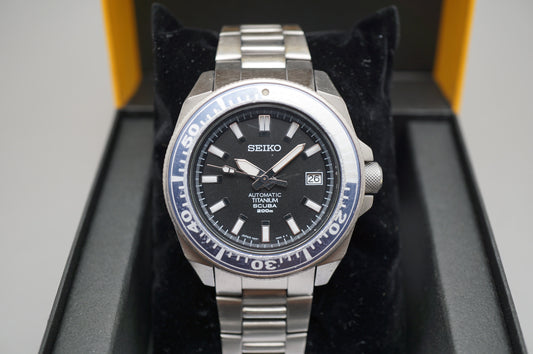 Seiko Prospex SBDA001 7S25 Black Dial Titanium First Samurai Automatic Watch