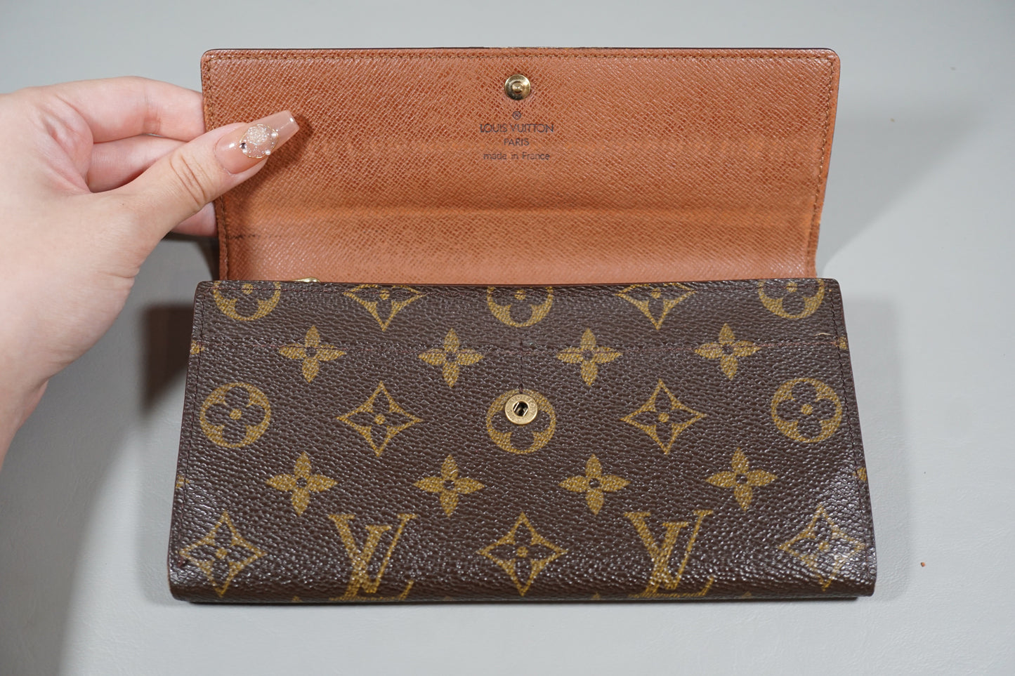 Louis Vuitton M61725 Monogram Porte Monnaie Credit Long Wallet