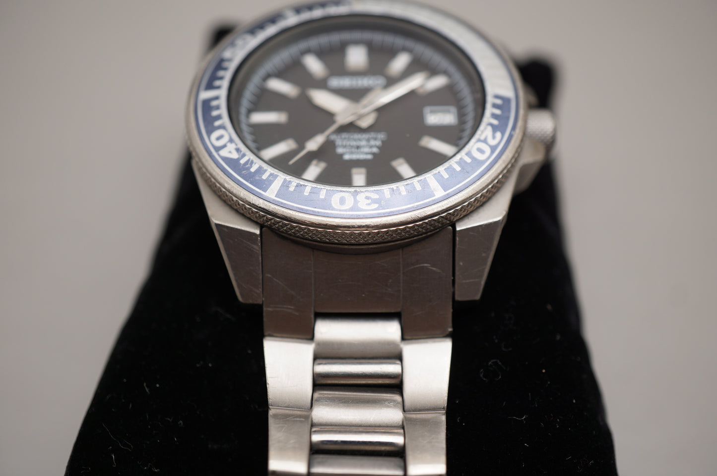 Seiko Prospex SBDA001 7S25 Black Dial Titanium First Samurai Automatic Watch