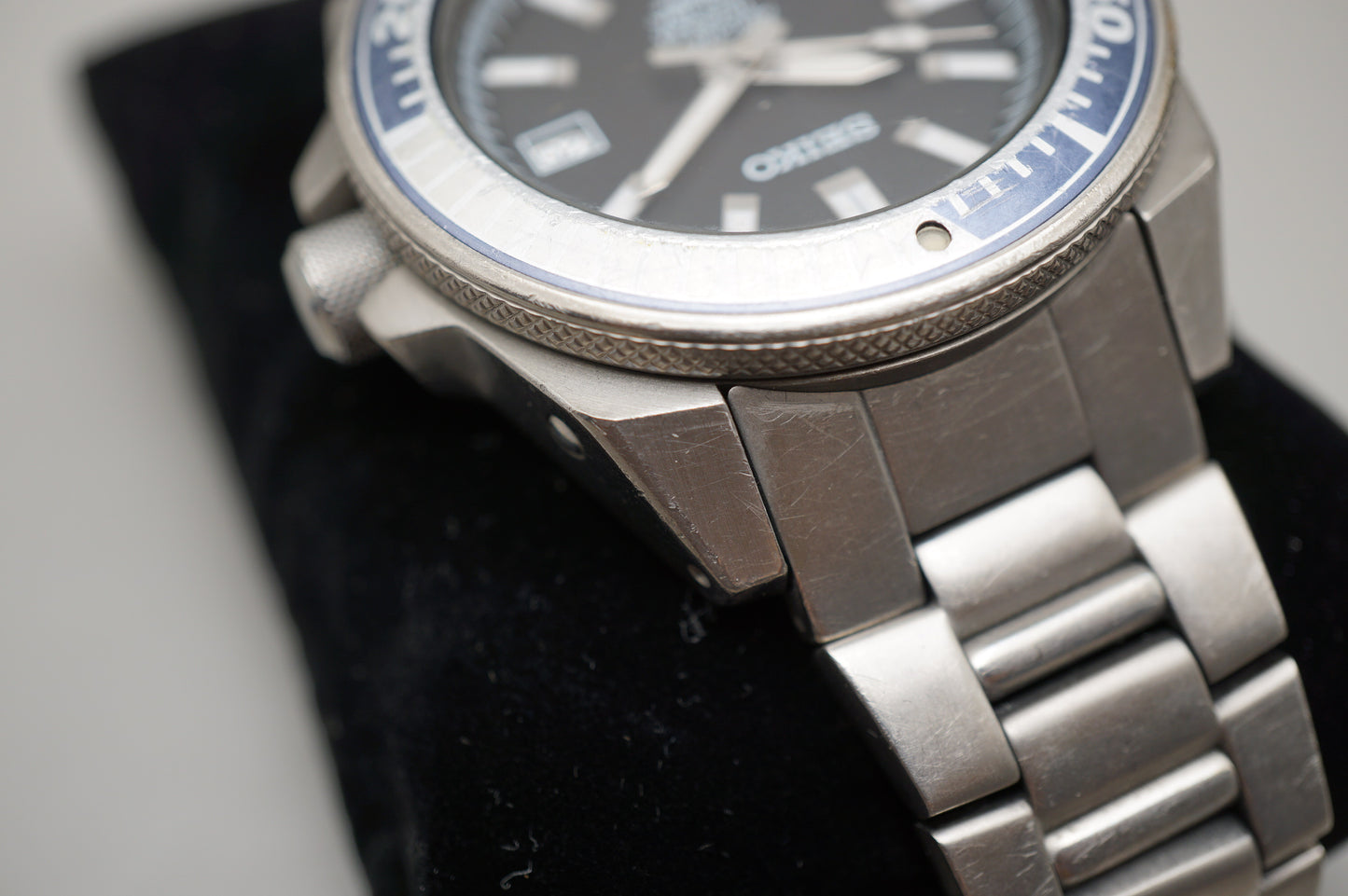 Seiko Prospex SBDA001 7S25 Black Dial Titanium First Samurai Automatic Watch