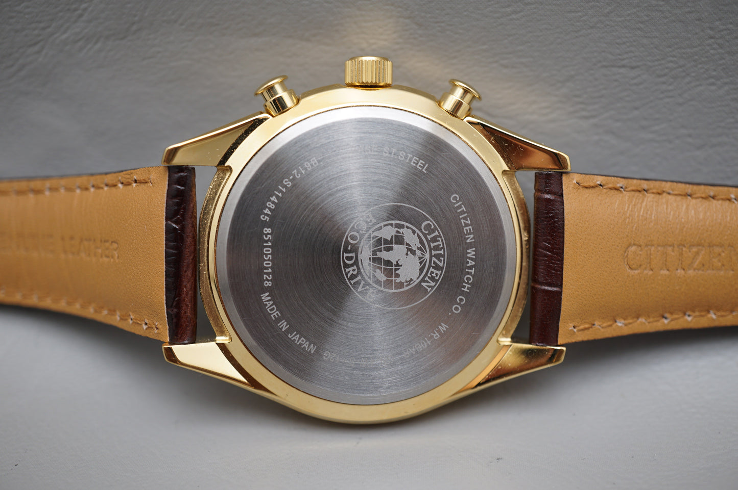 Citizen Eco-Drive CA0452-01P Panda Dial Gold Tone Solar Quartz Watch