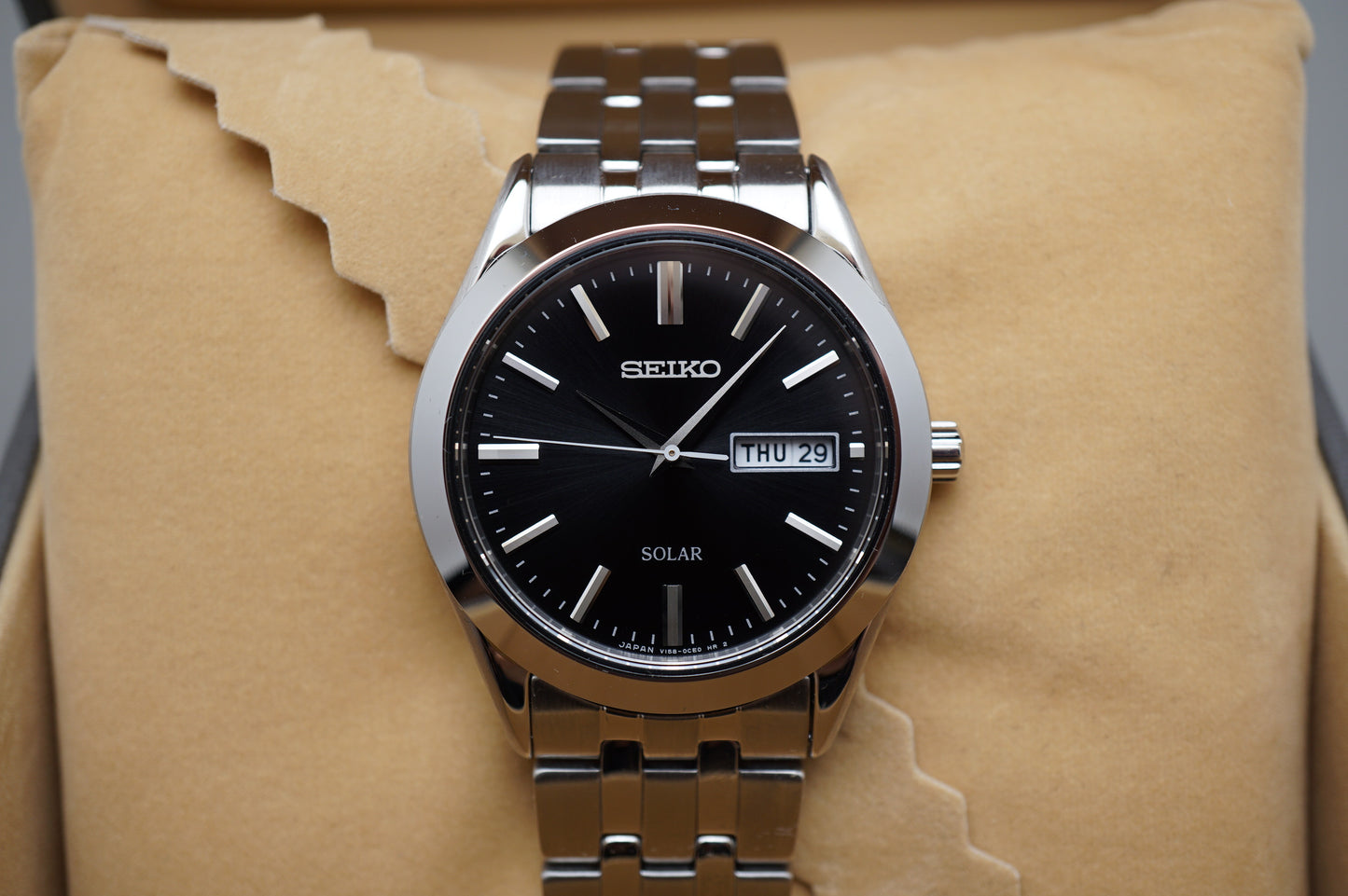 Seiko Selection SBPX083 V158 JDM Black Dial Solar Quartz Watch
