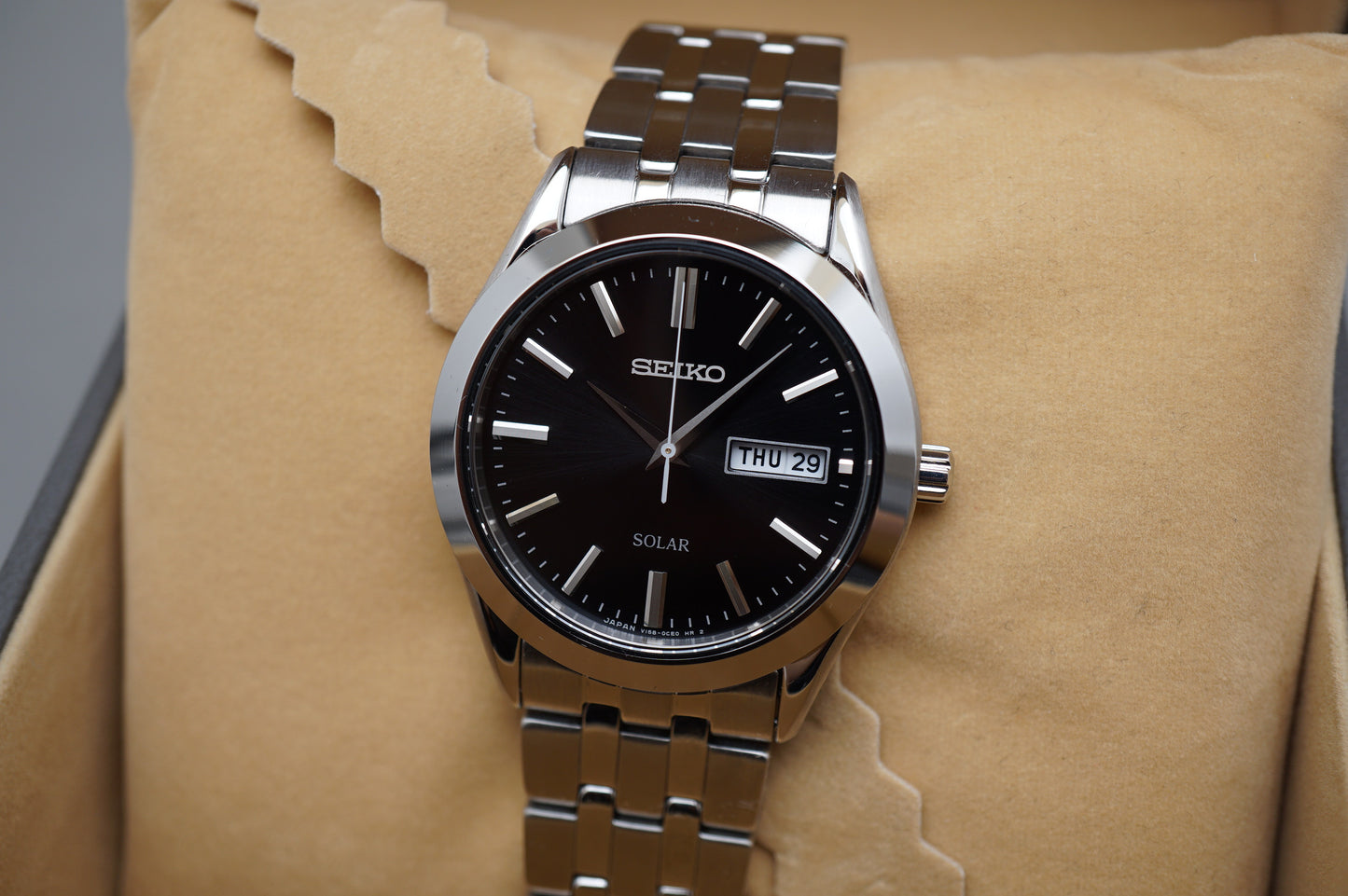 Seiko Selection SBPX083 V158 JDM Black Dial Solar Quartz Watch