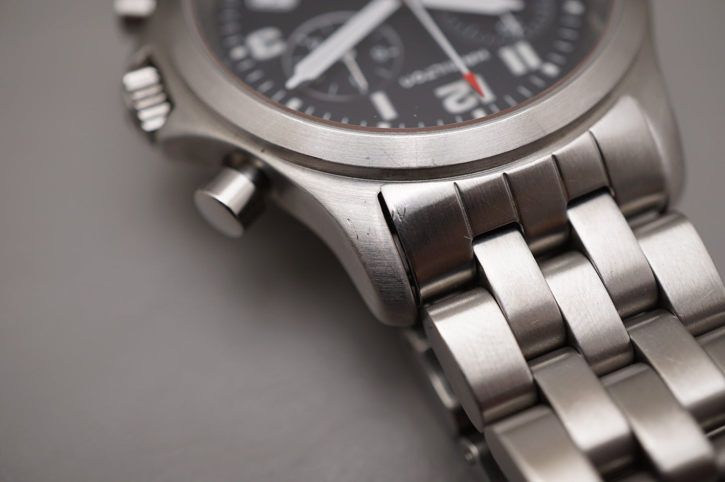 Hamilton Khaki Field 3832 Black Dial Chronograph Quartz Watch