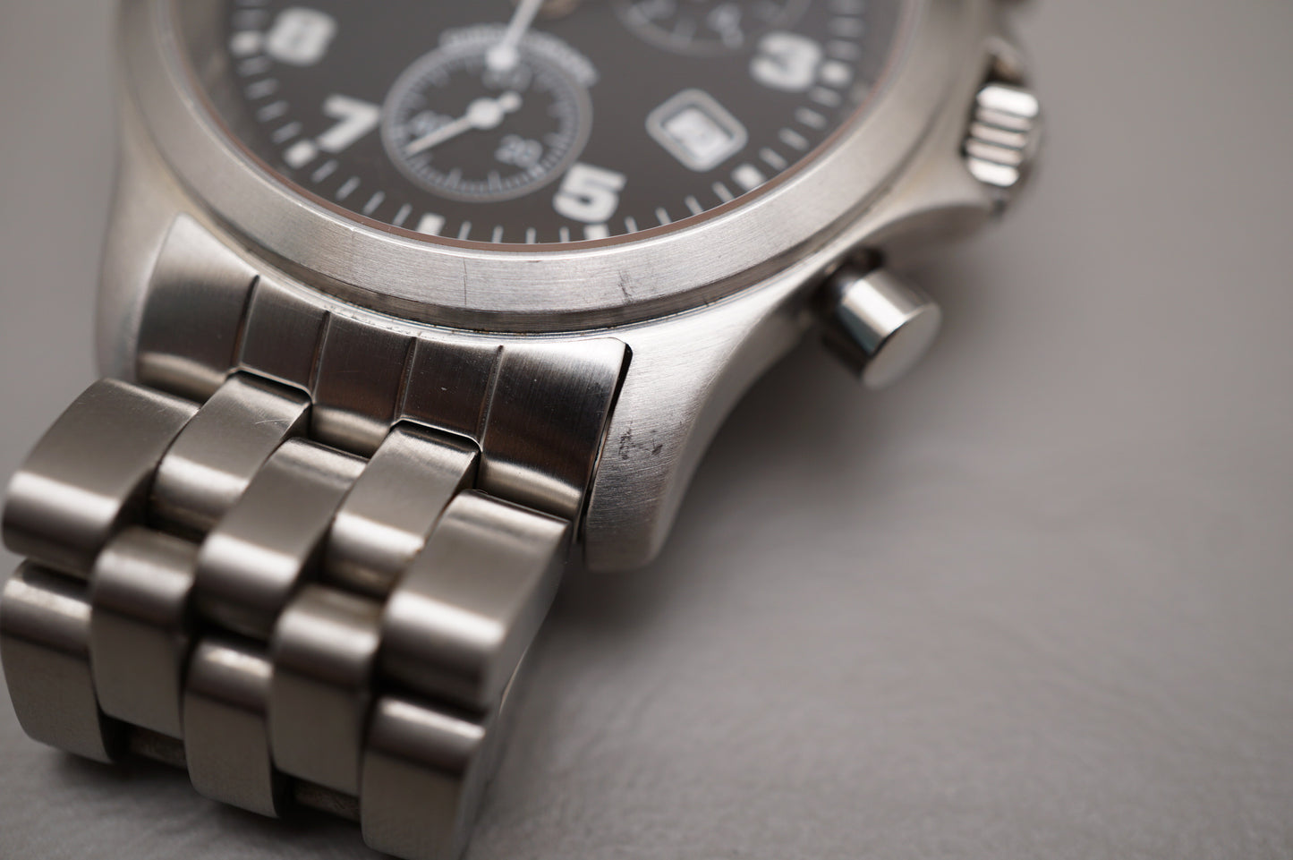 Hamilton Khaki Field 3832 Black Dial Chronograph Quartz Watch