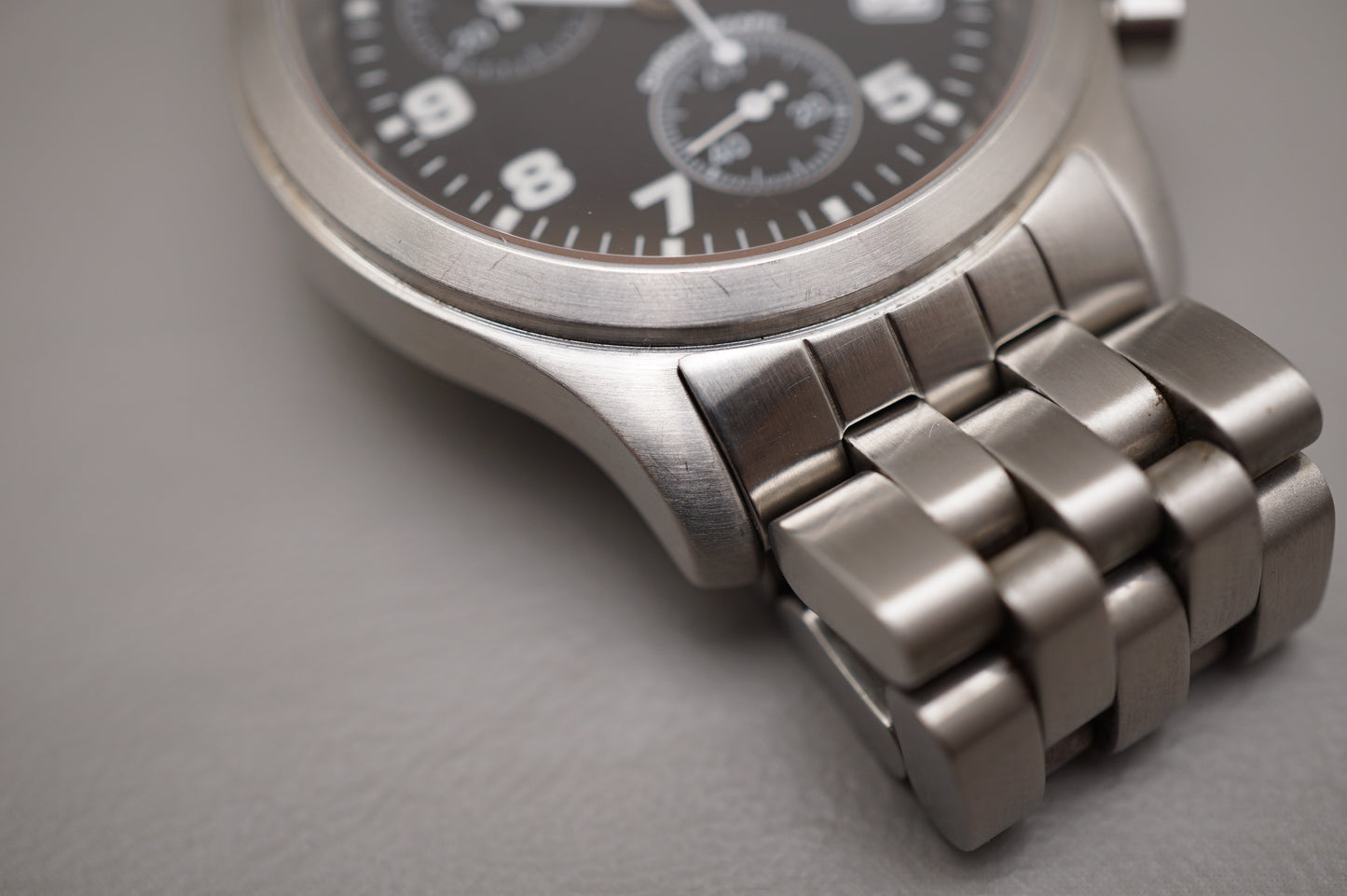 Hamilton Khaki Field 3832 Black Dial Chronograph Quartz Watch