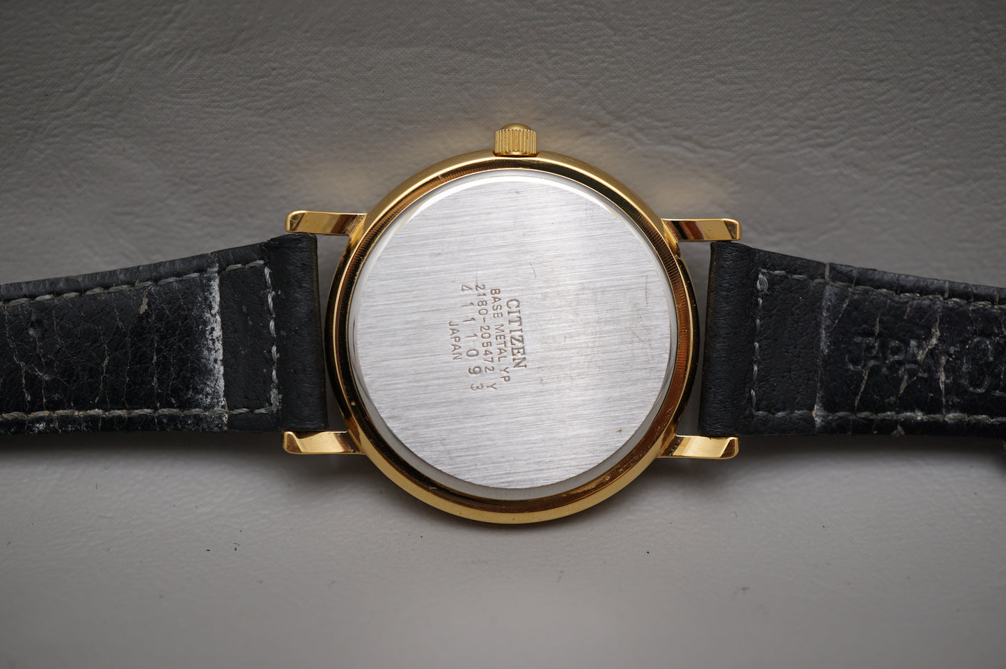 Vintage Citizen Cosmosign 2180-205472 Y Blue Dial Moonphase Sun Quartz Watch