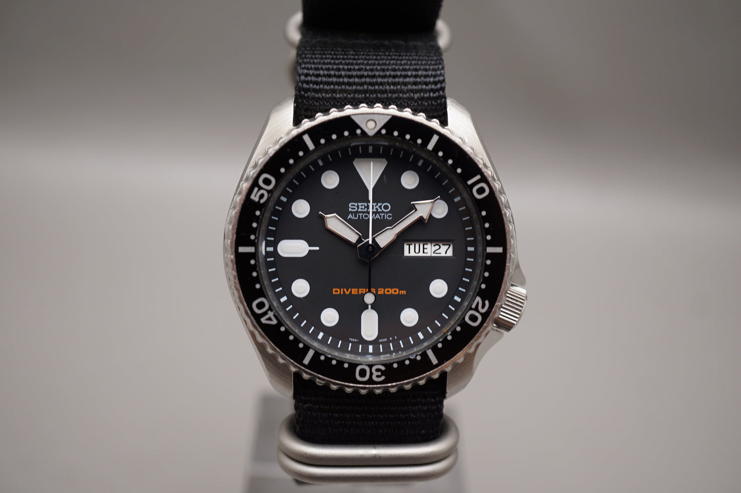 Seiko SKX007 7S26 Black Dial Divers 200M Automatic Watch Original Condition