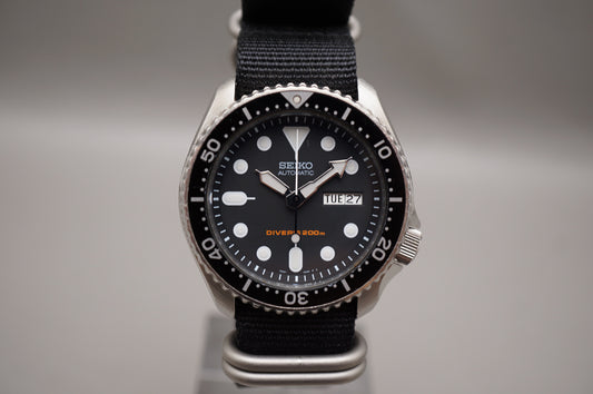 Seiko SKX007 7S26 Black Dial Divers 200M Automatic Watch Original Condition