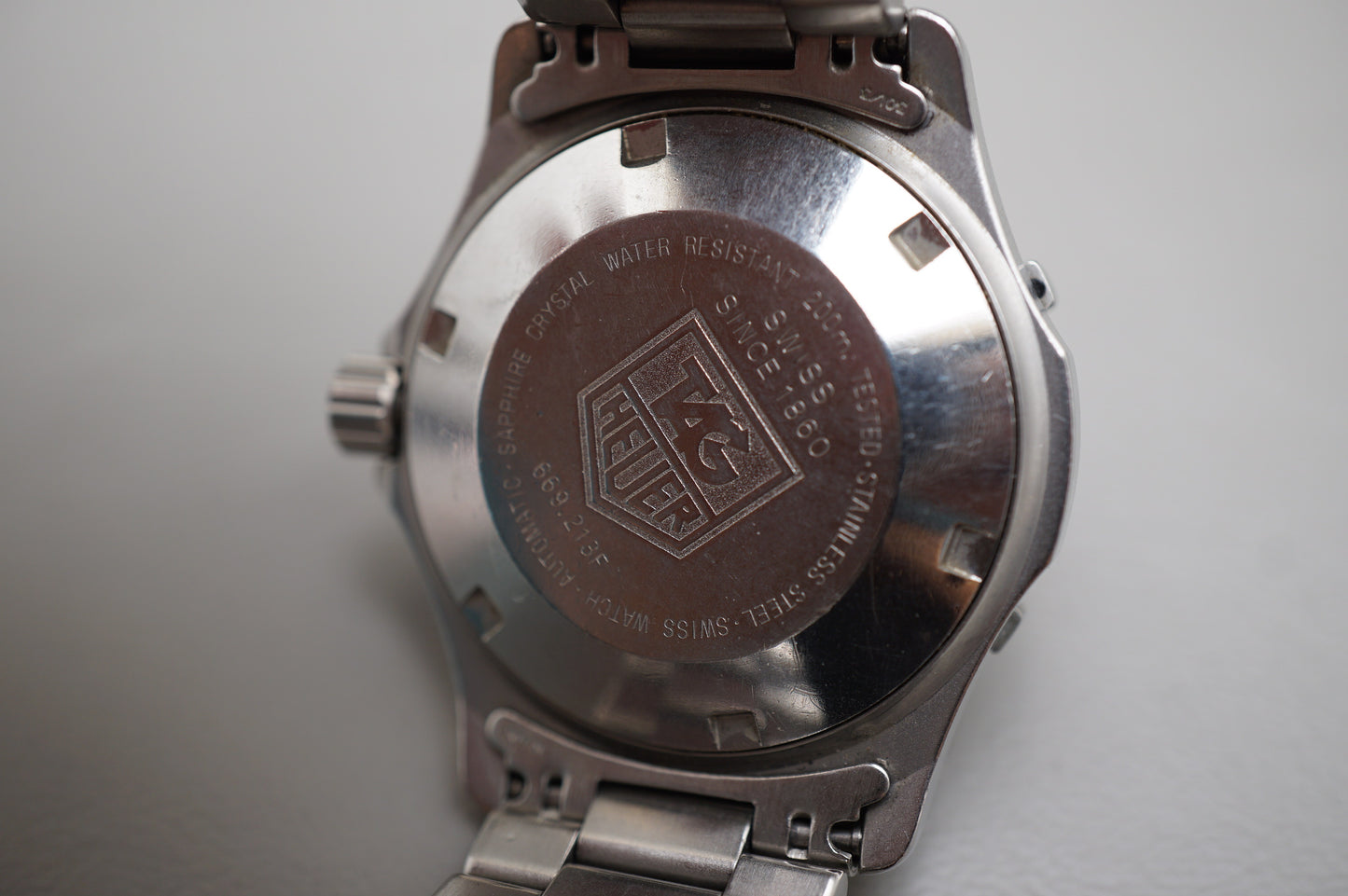Vintage Tag Heuer 2000 669.213F Black Dial 200M Automatic Watch