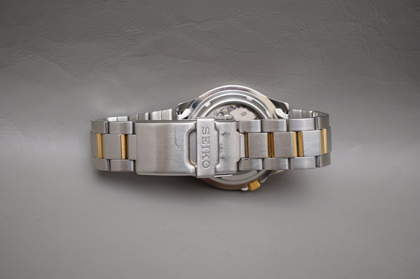 Seiko 5 Sports 7S36-00L0 Blue Dial Two Tone Automatic Watch
