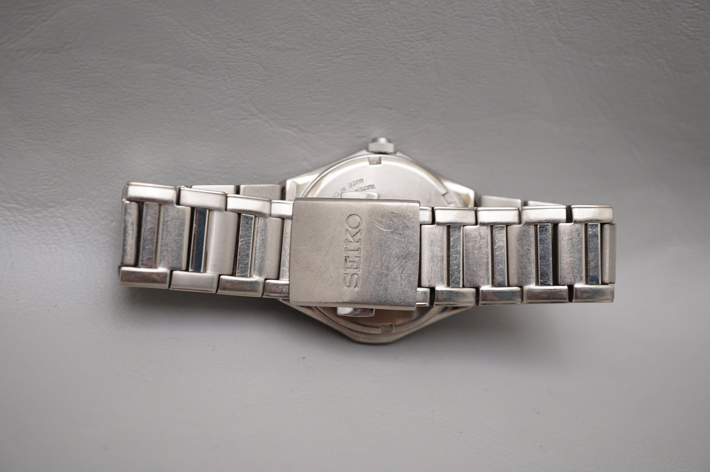 Seiko V145-0BA0 Dark Grey Dial Solar Quartz Titanium Case Bracelet JDM Watch