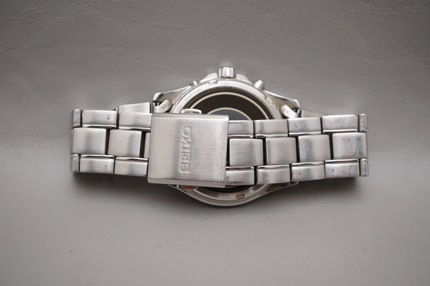 Seiko 7B22-0AY0 Dark Grey Dial Radio Wave Solar Quartz Watch JDM