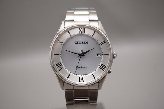 Citizen Eco-Drive H415-S112907 Silver Dial JDM Radio Wave Solar Quartz Watch
