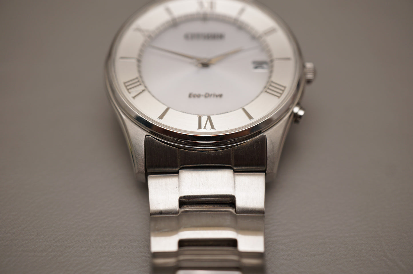 Citizen Eco-Drive H415-S112907 Silver Dial JDM Radio Wave Solar Quartz Watch