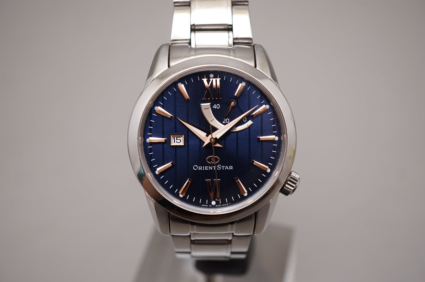 Orient Star WZ0351EL Blue Dial Rose Indices Power Reserve JDM Automatic Watch