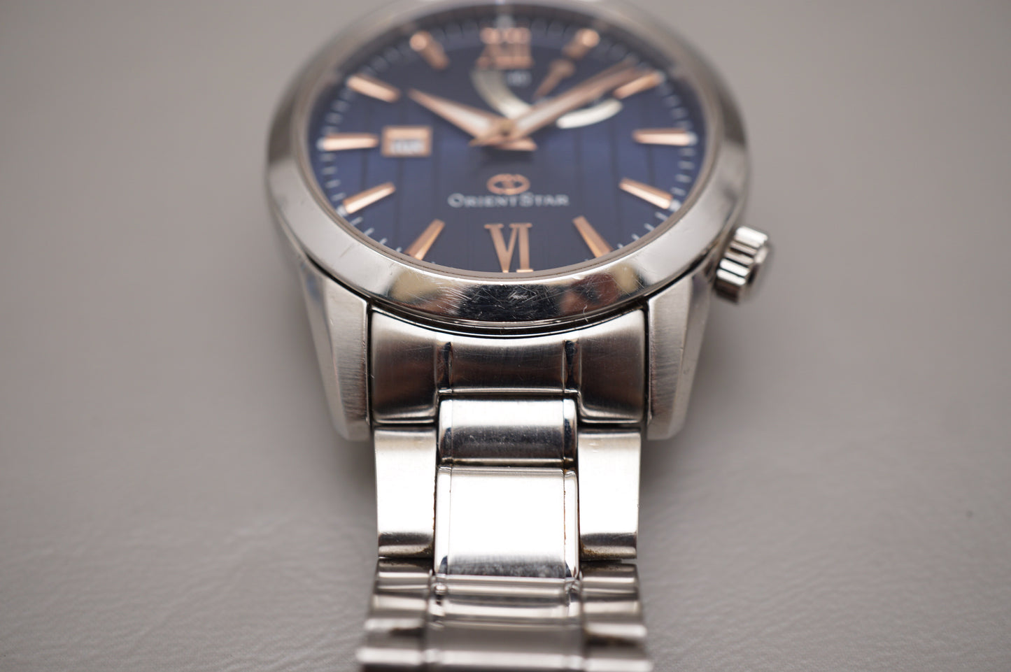 Orient Star WZ0351EL Blue Dial Rose Indices Power Reserve JDM Automatic Watch