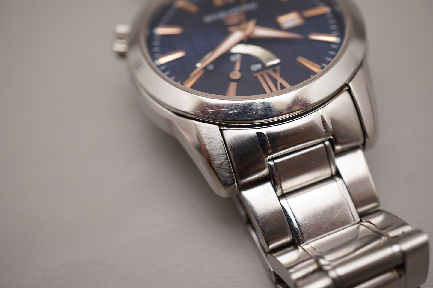 Orient Star WZ0351EL Blue Dial Rose Indices Power Reserve JDM Automatic Watch