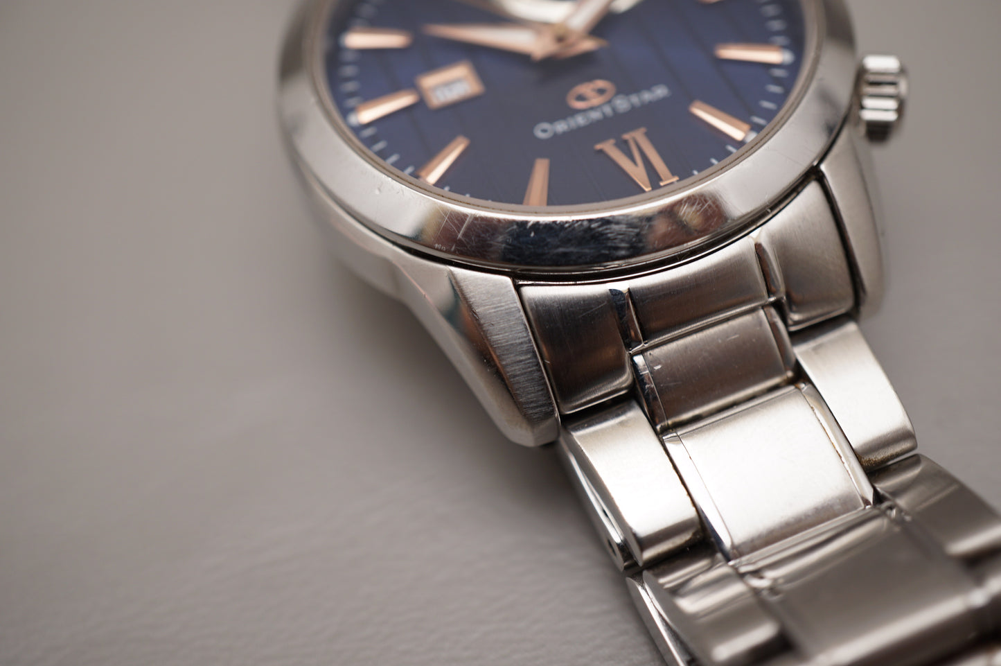 Orient Star WZ0351EL Blue Dial Rose Indices Power Reserve JDM Automatic Watch